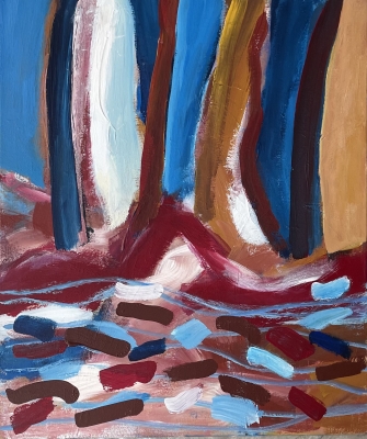 Im Wald, 60x50cm, 2021